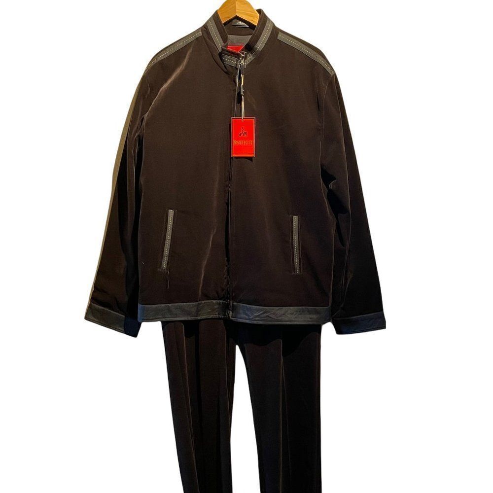 Nwt Insearch Brown Velvet Pants & Coat Large 34/36